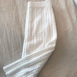 LELIS NWOT cable knit midi skirt with slit